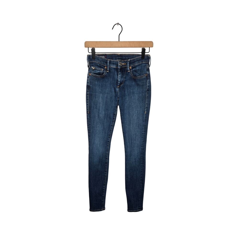 TRUE RELIGION Halle Mid Rise Super Skinny Size 23